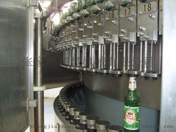 饮料生产设备 玻璃瓶啤酒全自动灌装机 三合一啤酒灌装生产线